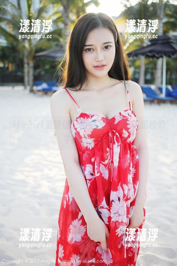 MyGirl美媛馆-田孝媛 MyGirl美媛馆 - 原图显露,田孝媛和奶牛的意外和谐